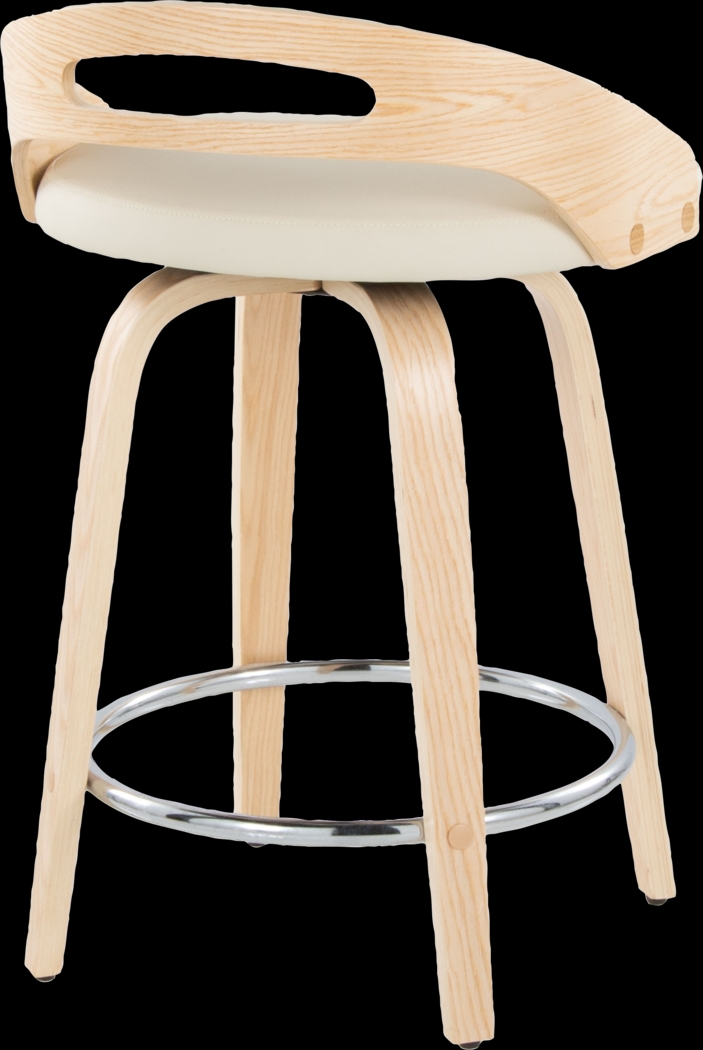 Congreve IV Cream Swivel Counter Height Stool, Set of 2 - Thumbnail - Image 7