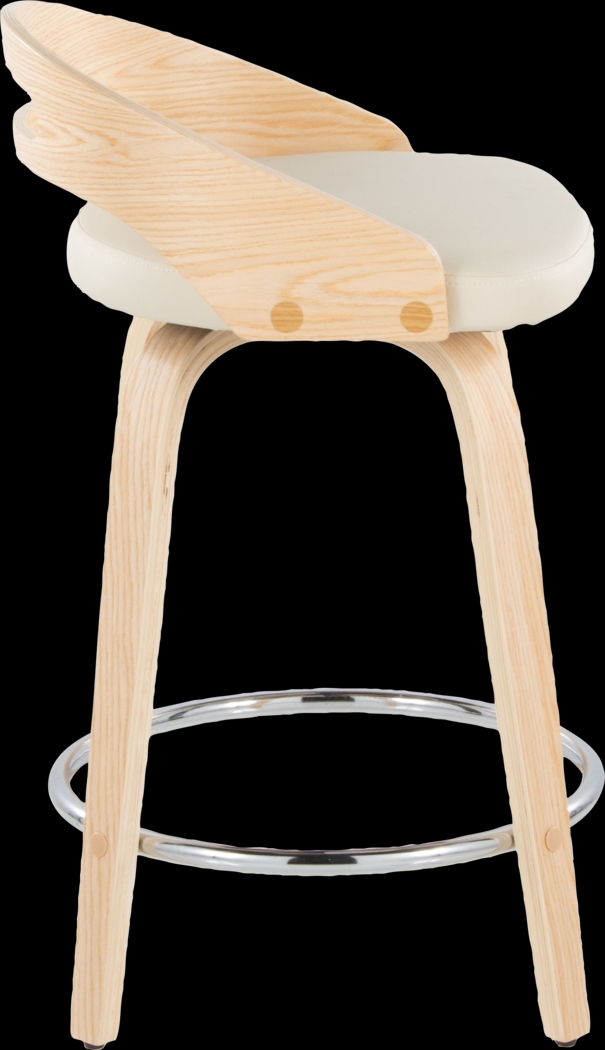Congreve IV Cream Swivel Counter Height Stool, Set of 2 - Thumbnail - Image 8
