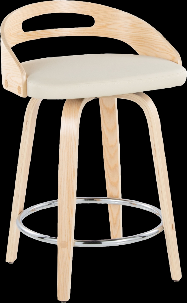 Congreve IV Cream Swivel Counter Height Stool, Set of 2 - Thumbnail - Image 9