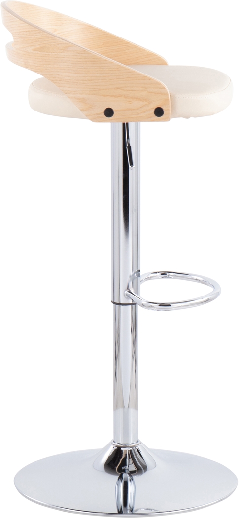 Congreve Natural Adjustable Swivel Barstool - Thumbnail - Image 2