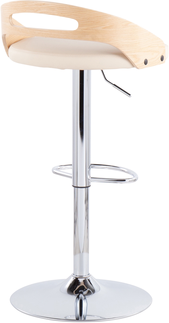 Congreve Natural Adjustable Swivel Barstool - Thumbnail - Image 3