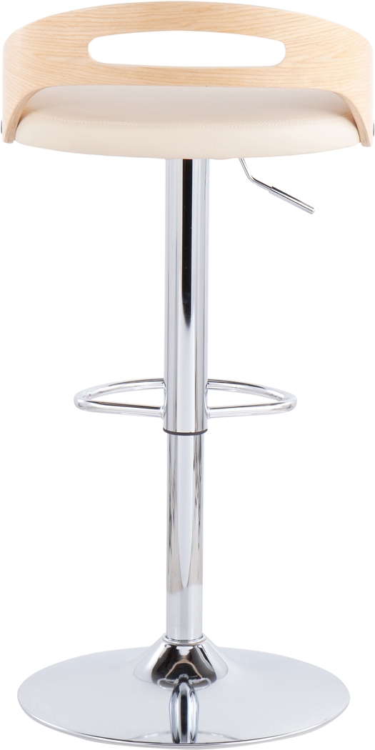 Congreve Natural Adjustable Swivel Barstool - Thumbnail - Image 4