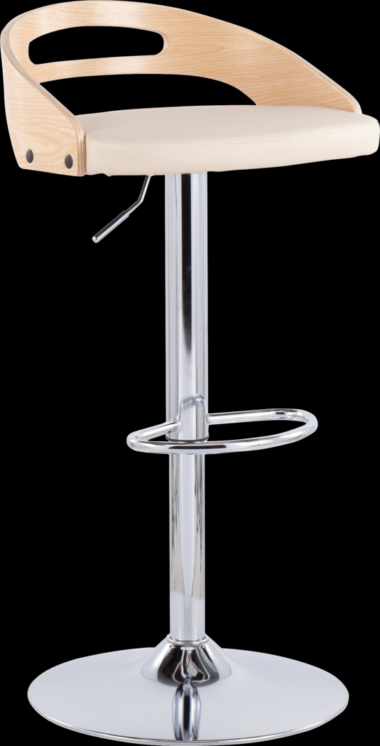 Congreve Natural Adjustable Swivel Barstool - Thumbnail - Image 1