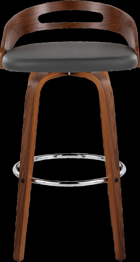 Congreve V Gray Swivel Barstool, Set of 2 - Thumbnail - Image 10