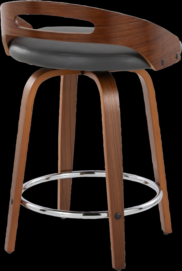 Congreve V Gray Swivel Counter Height Stool, Set of 2 - Thumbnail - Image 8