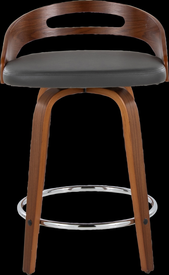 Congreve V Gray Swivel Counter Height Stool, Set of 2 - Thumbnail - Image 10