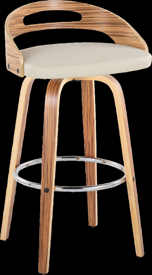 Congreve VI Cream Swivel Barstool, Set of 2 - Thumbnail - Image 6