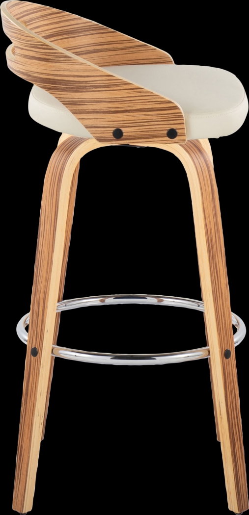 Congreve VI Cream Swivel Barstool, Set of 2 - Thumbnail - Image 7