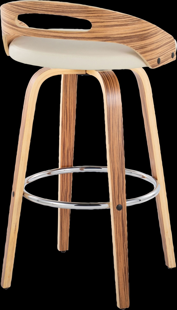 Congreve VI Cream Swivel Barstool, Set of 2 - Thumbnail - Image 8