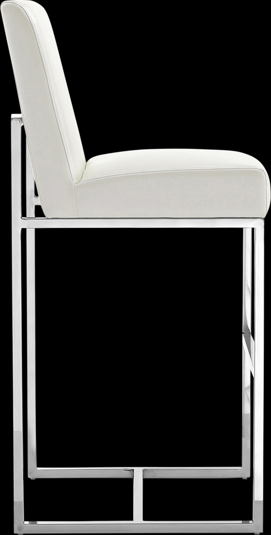 Congreve White Barstool - Thumbnail - Image 3