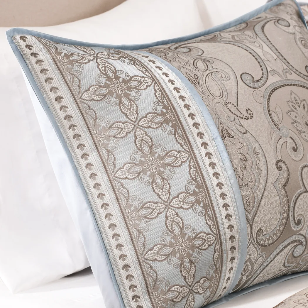Conley Blue 7 Pc King Comforter Set - Thumbnail - Image 4
