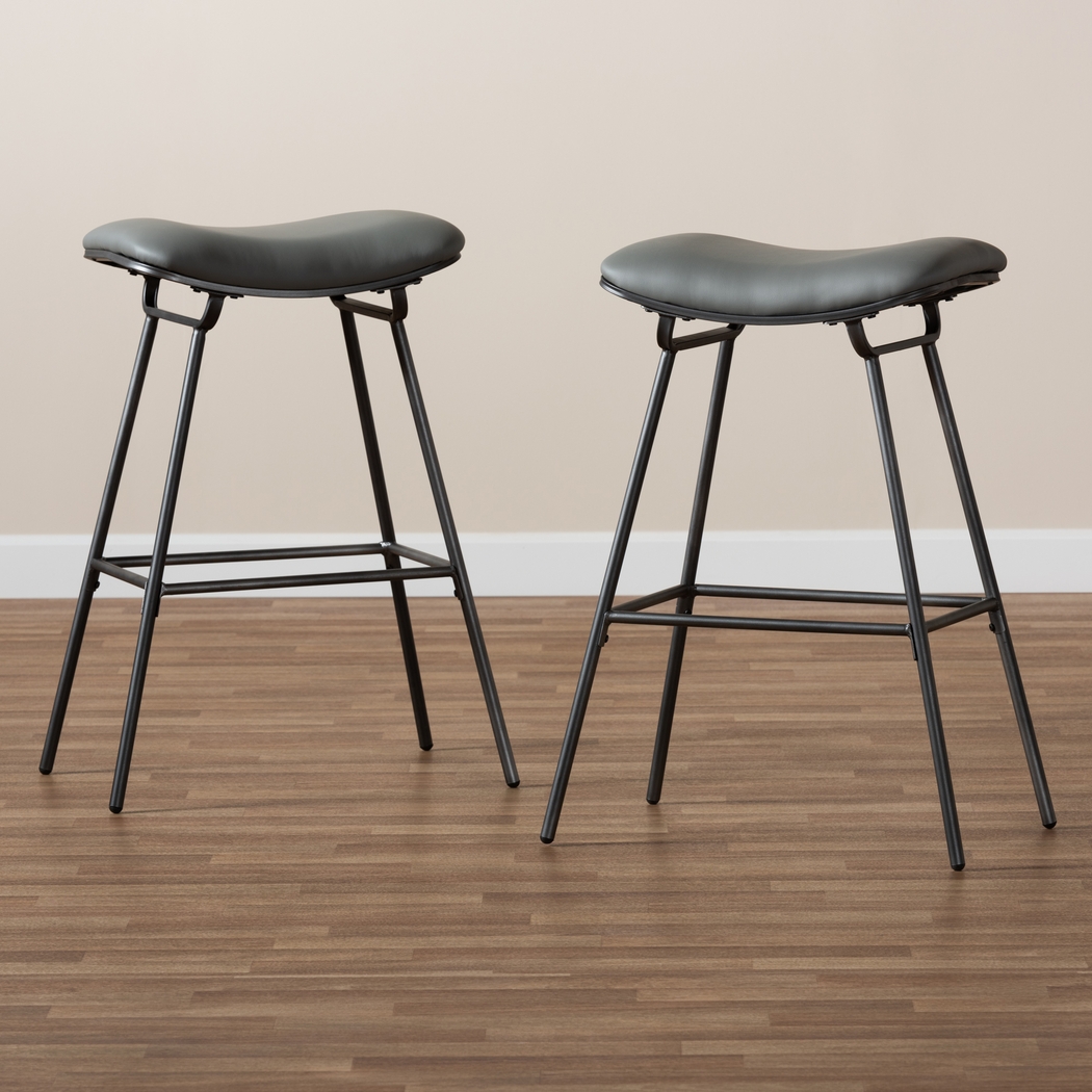Connestee Gray Bar Stool, Set of 2 - Thumbnail - Image 7
