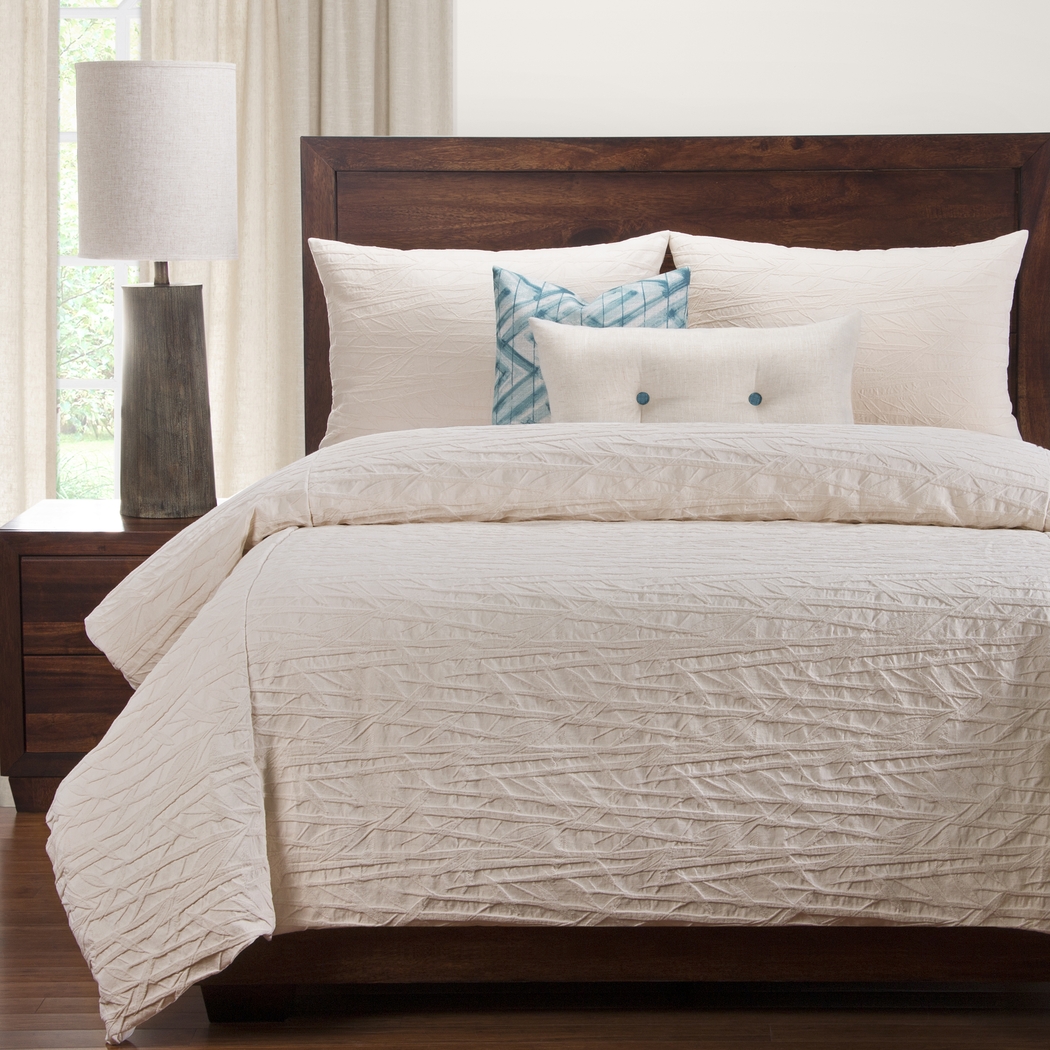 Connie Off-White 6 Pc King Duvet Set - Thumbnail - Image 1