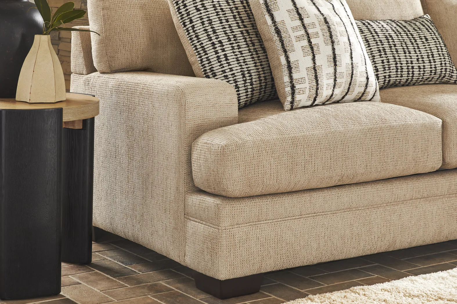 Conover Street Beige 7 Pc Living Room with Sleeper Sofa - Thumbnail - Image 4