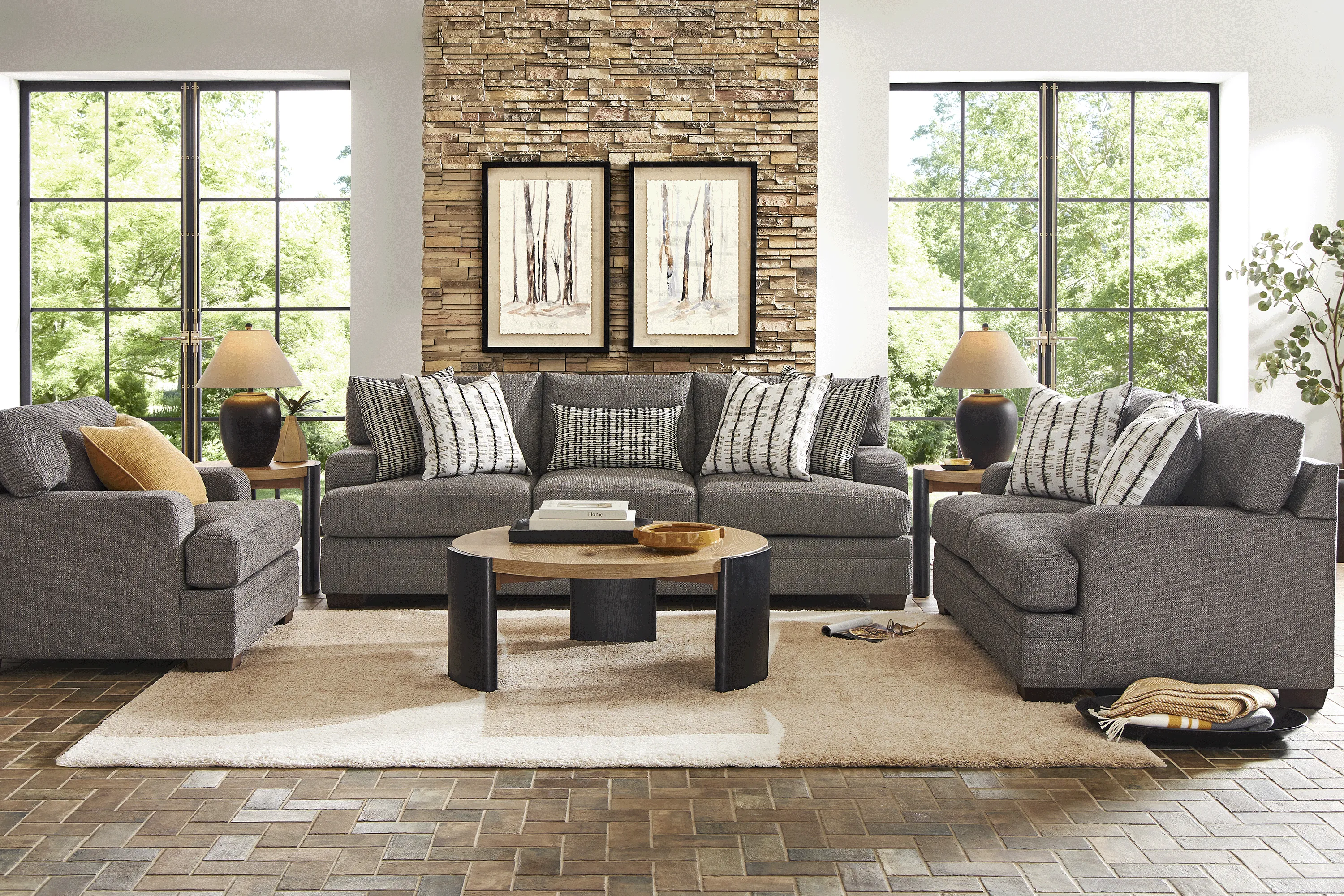 Conover Street Gray 8 Pc Living Room - Thumbnail - Image 1