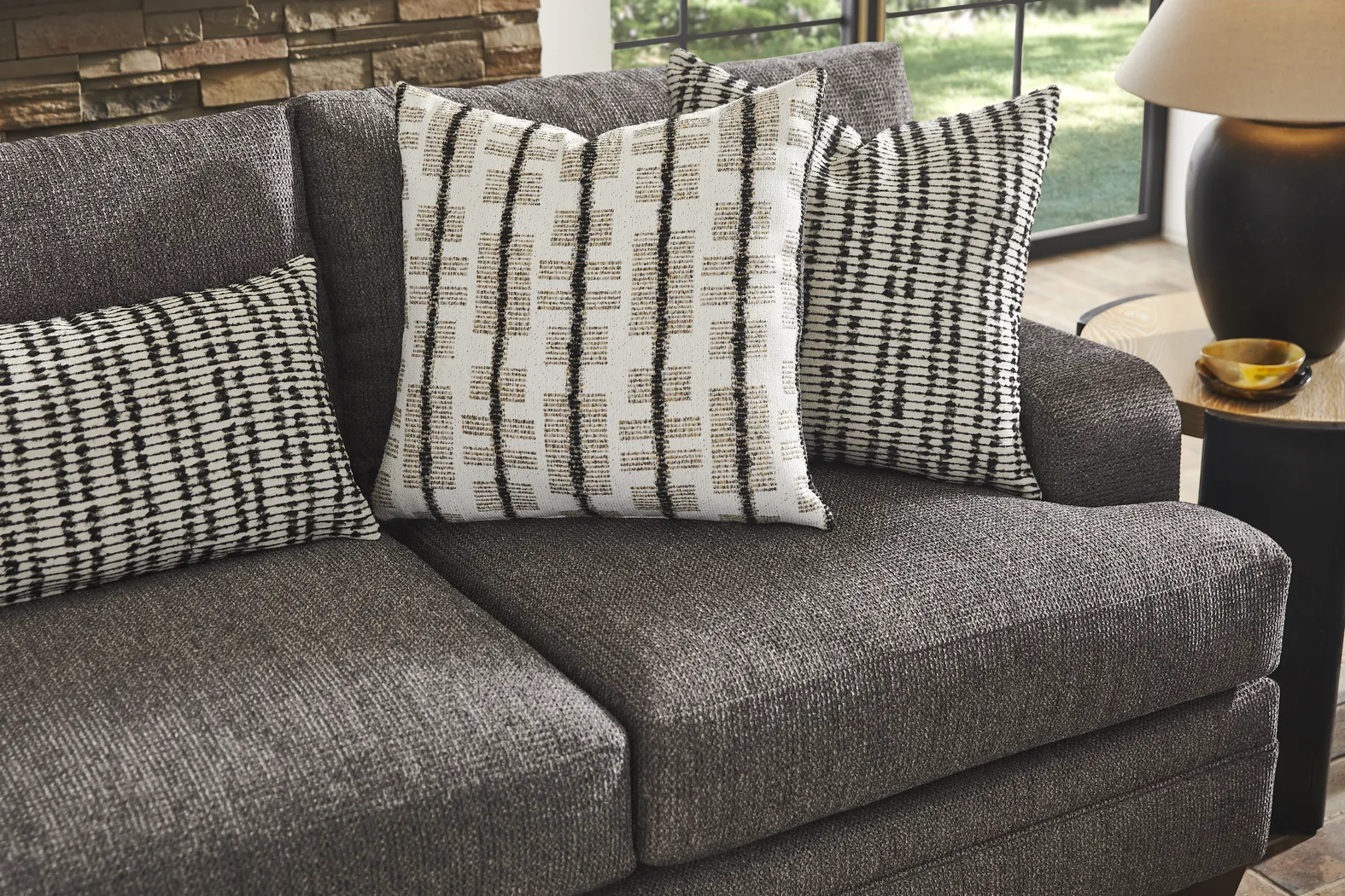 Conover Street Gray 7 Pc Living Room with Sleeper Sofa - Thumbnail - Image 7