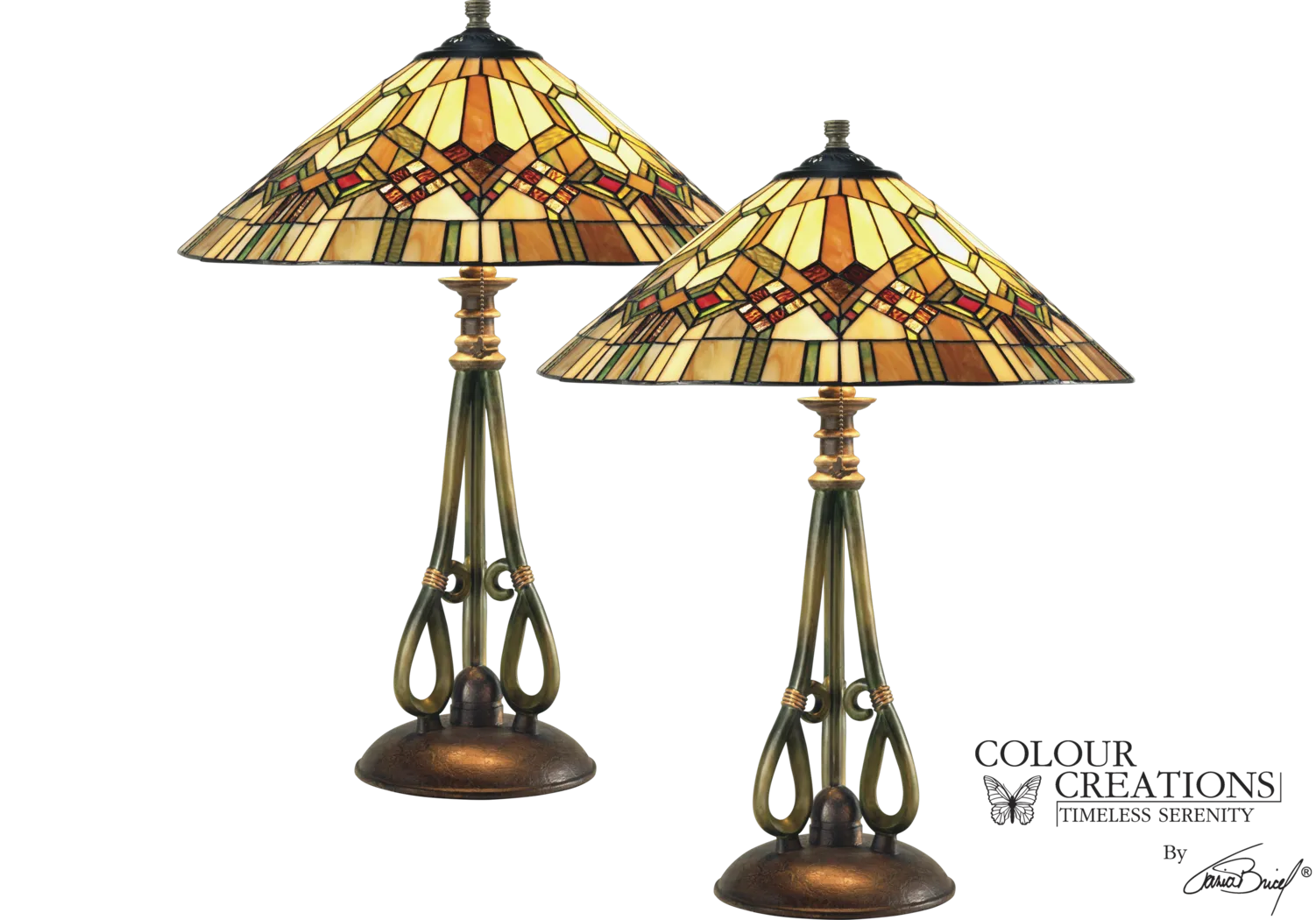 Constance Tiffany Style Lamp - Set of 2 - Thumbnail - Image 1