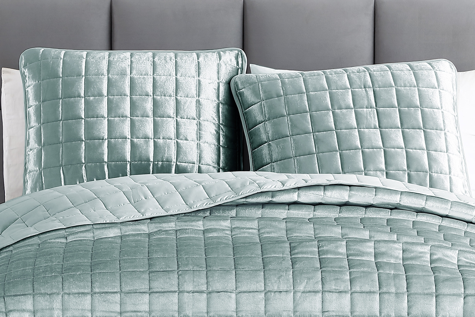 Constock Seafoam 3 Pc King Coverlet Set - Thumbnail - Image 3