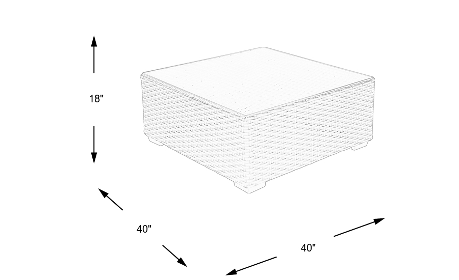Dimension Image. Please refer to the Dimension Tab on this page for dimension details.