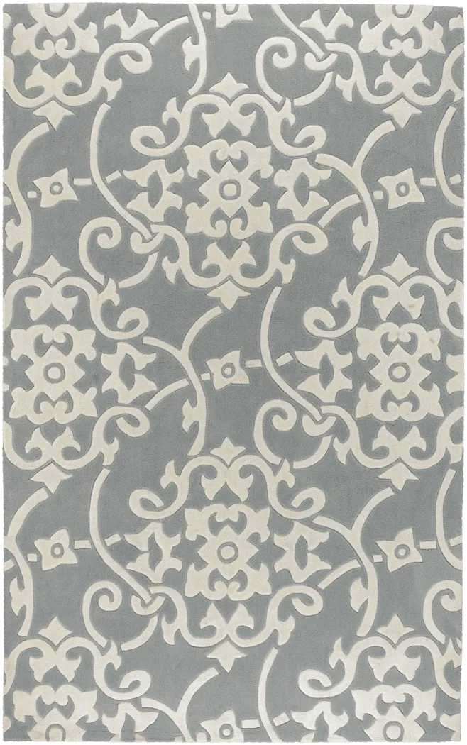 Contemporary Gray 5 x 8 Rug - Thumbnail - Image 1