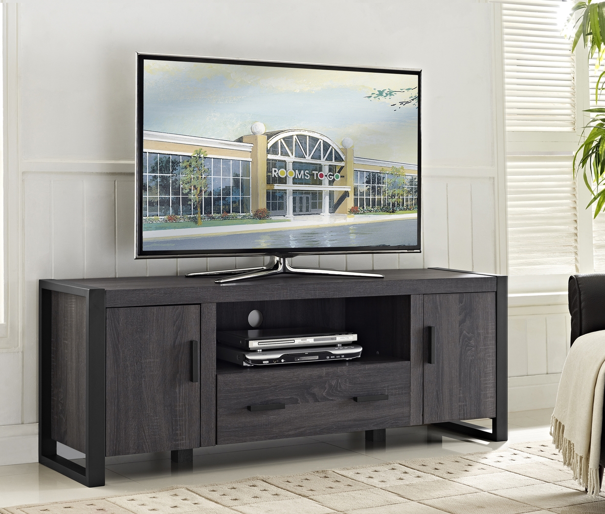 Conway Charcoal 60 in. Console - Thumbnail - Image 4