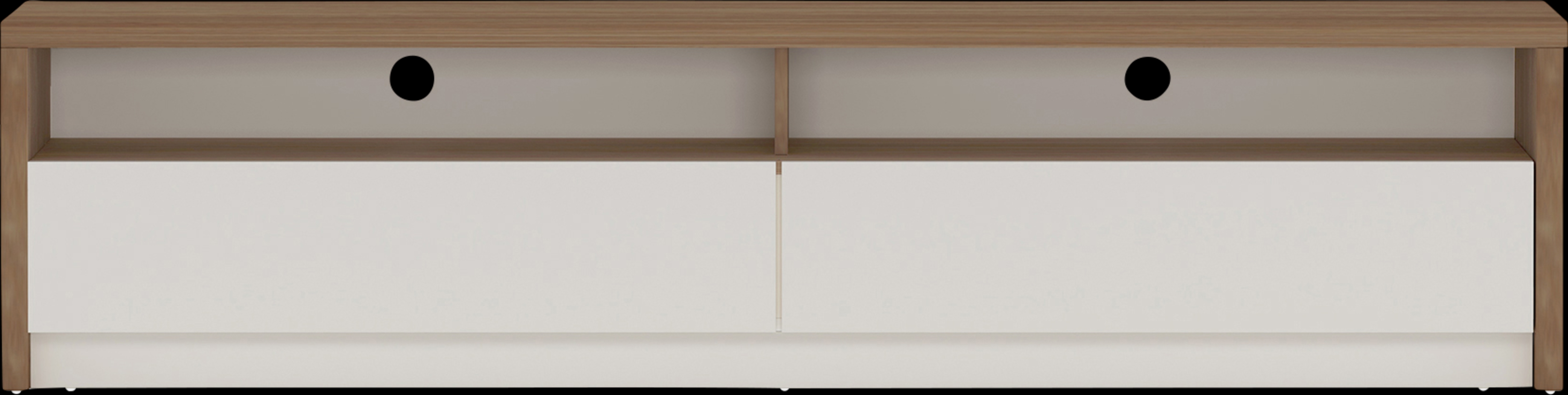 Coolcreek Brown and Off-White 70 in. Console - Thumbnail - Image 3