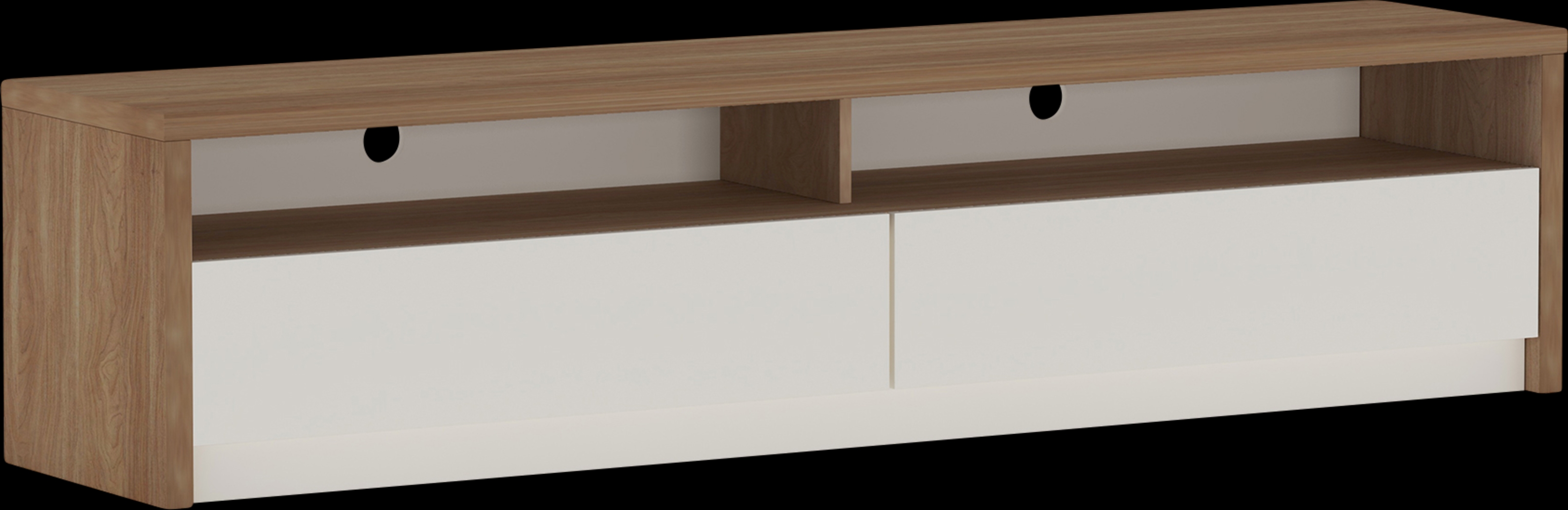 Coolcreek Brown and Off-White 70 in. Console - Thumbnail - Image 1
