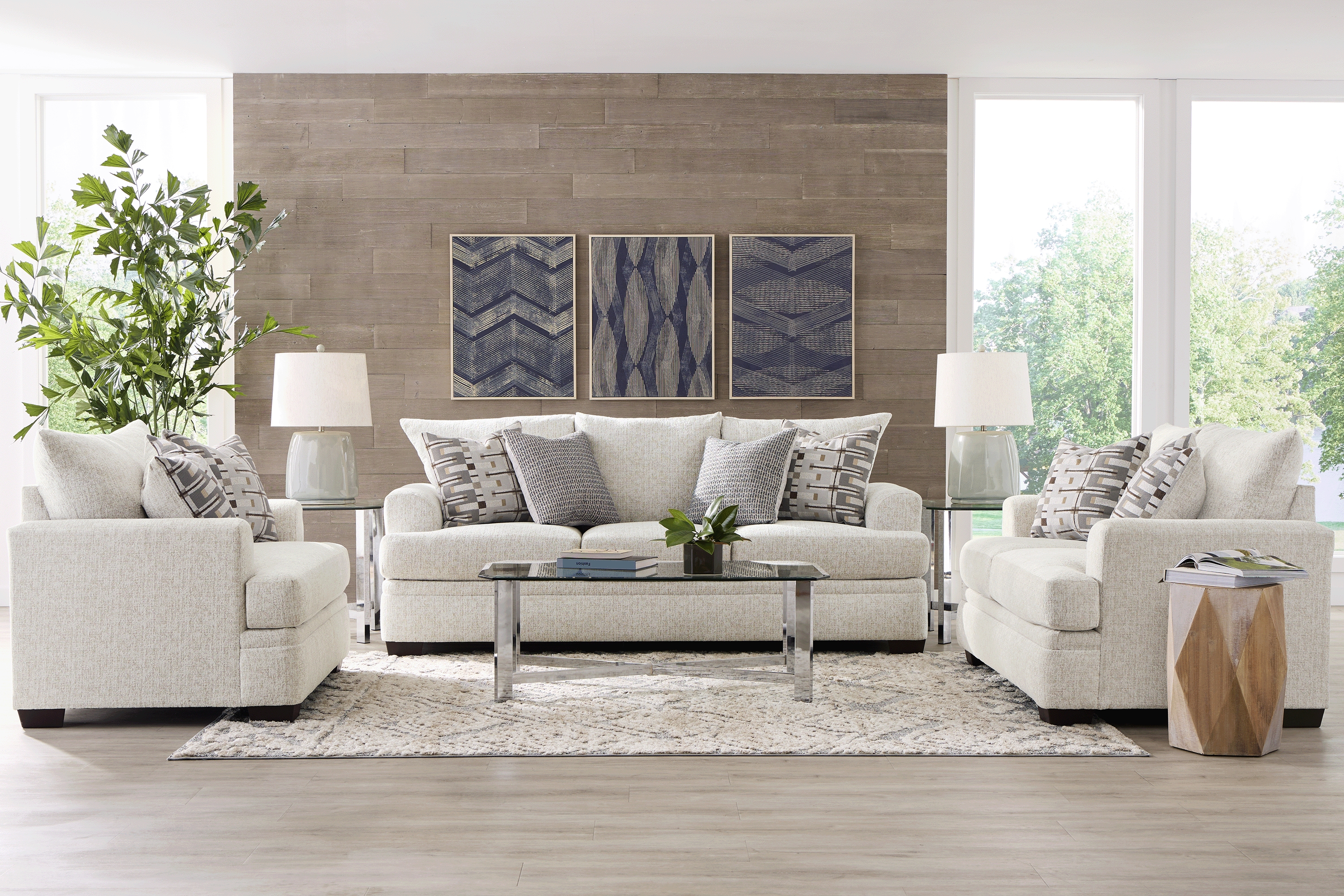 Cooper White 8 Pc Living Room - Thumbnail - Image 1