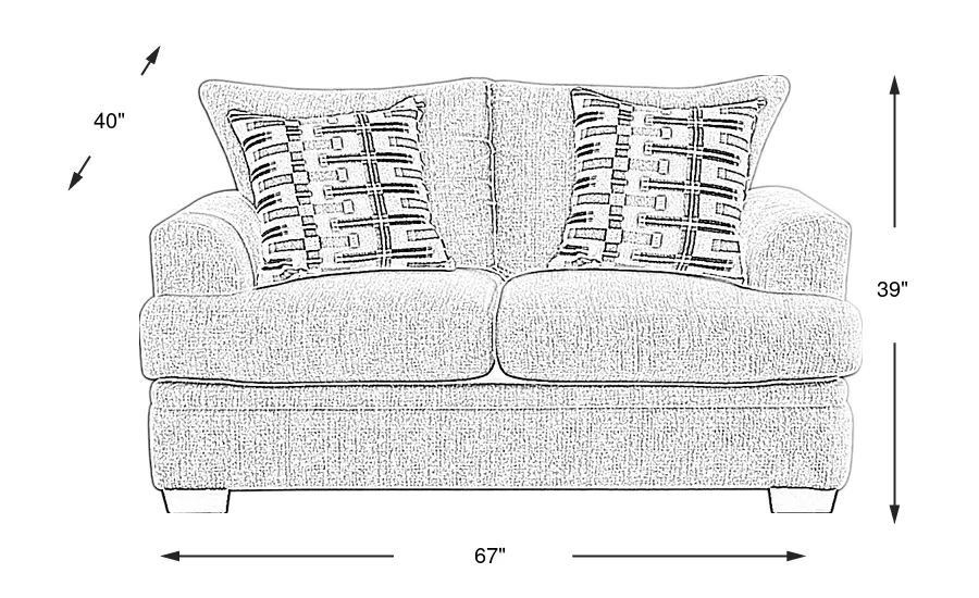 Dimension Image. Please refer to the Dimension Tab on this page for dimension details.