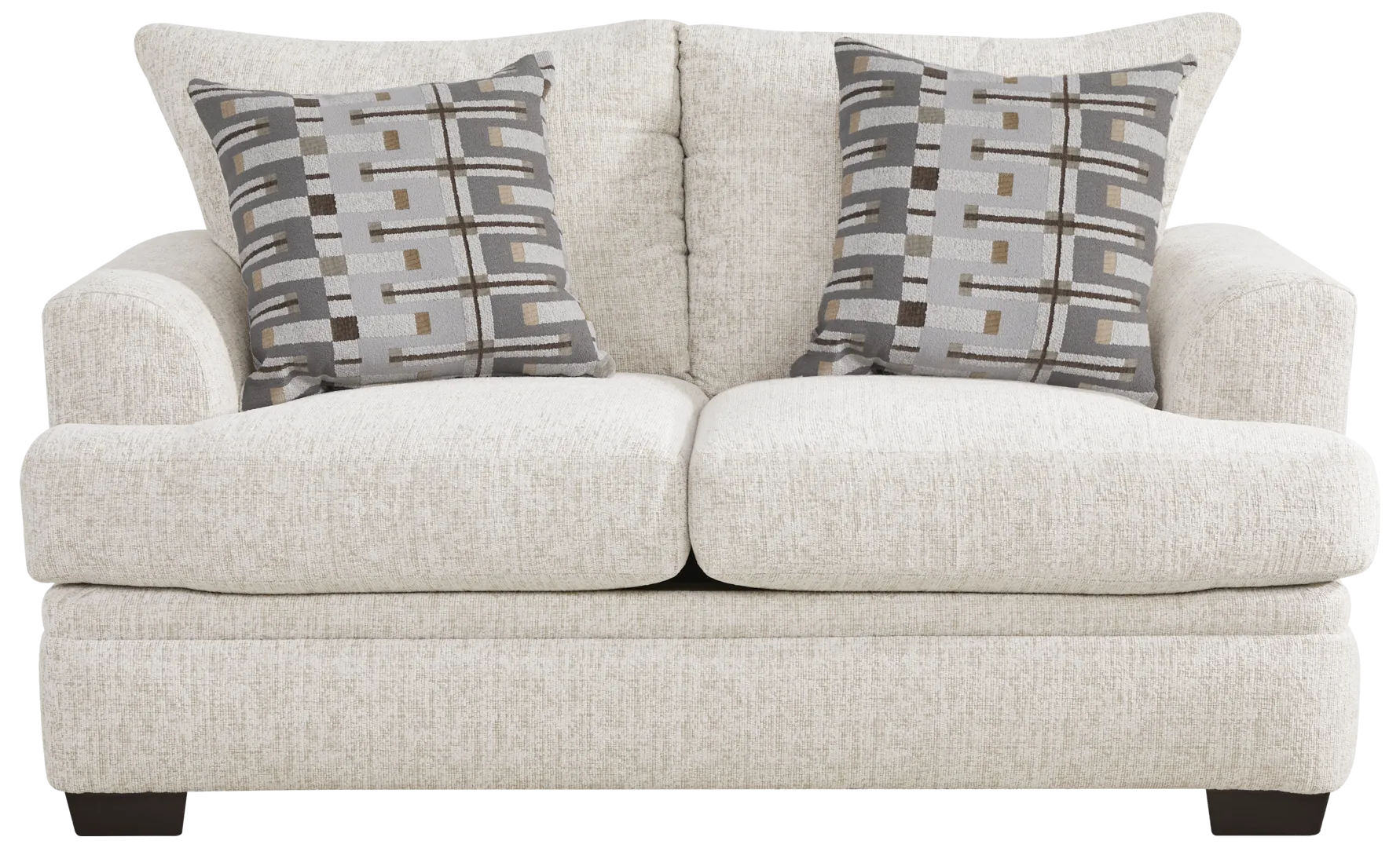 white loveseat