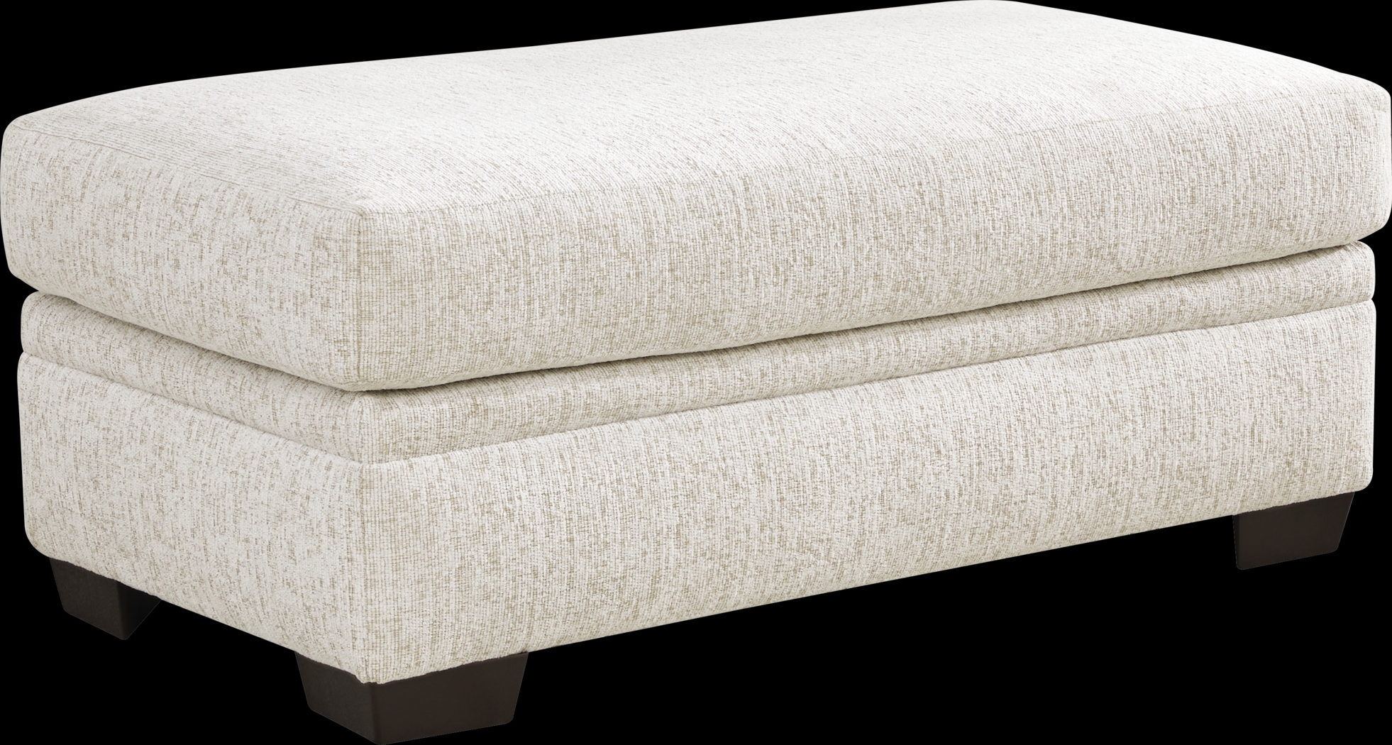 Cooper White Ottoman - Thumbnail - Image 1
