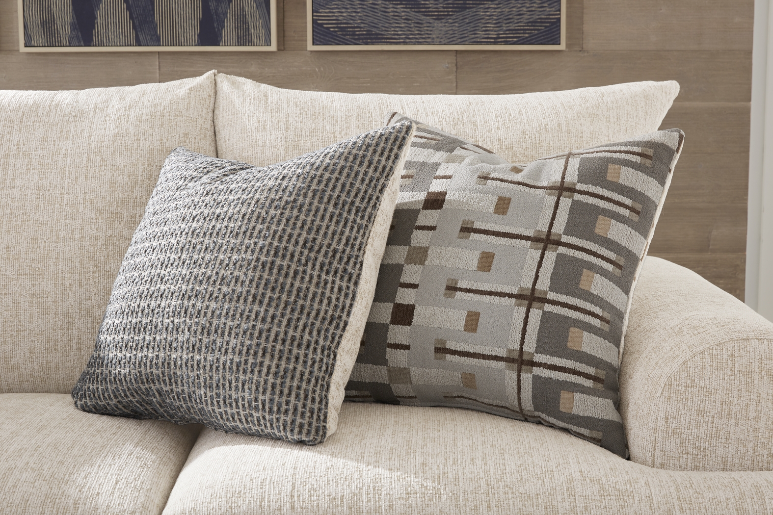 Cooper White 7 Pc Living Room with Sleeper Sofa - Thumbnail - Image 3