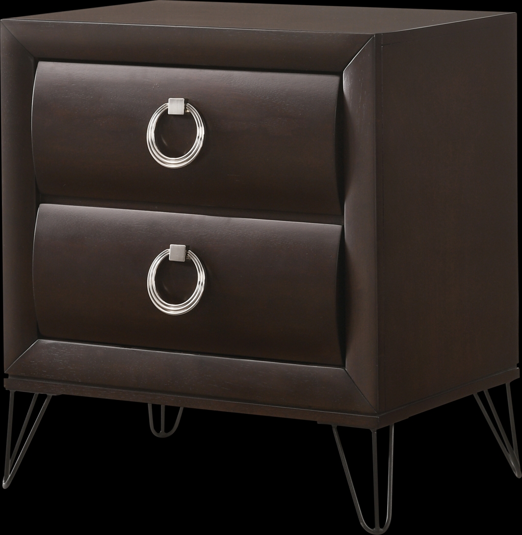 Copasaw Dark Brown Nightstand - Thumbnail - Image 1