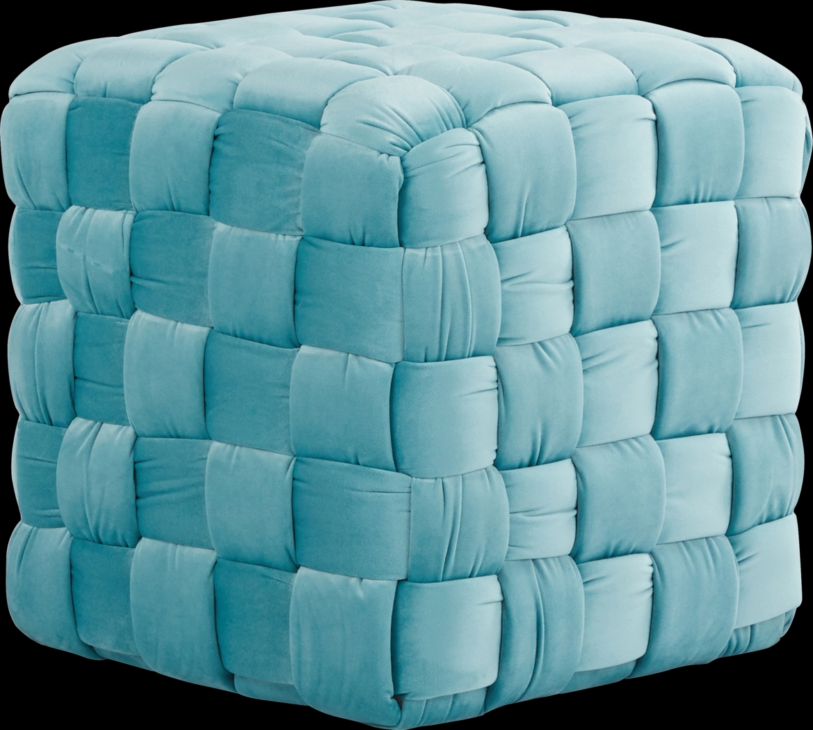 Copeleigh Blue Ottoman - Thumbnail - Image 1