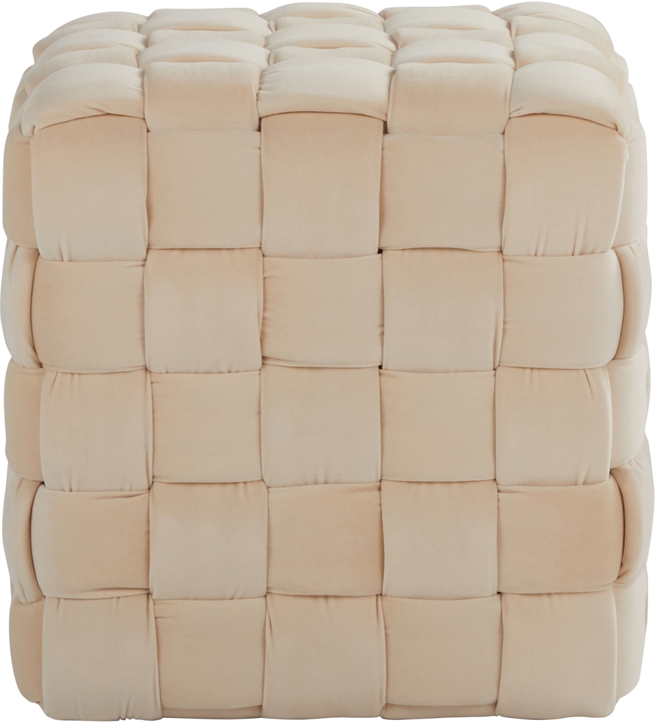 Copeleigh Cream Ottoman - Thumbnail - Image 3
