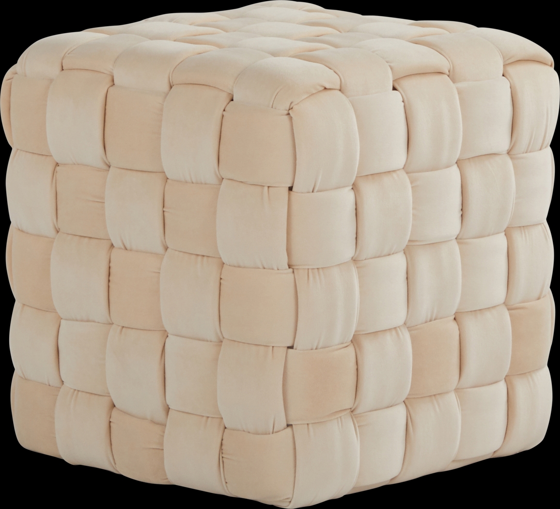 Copeleigh Cream Ottoman - Thumbnail - Image 1