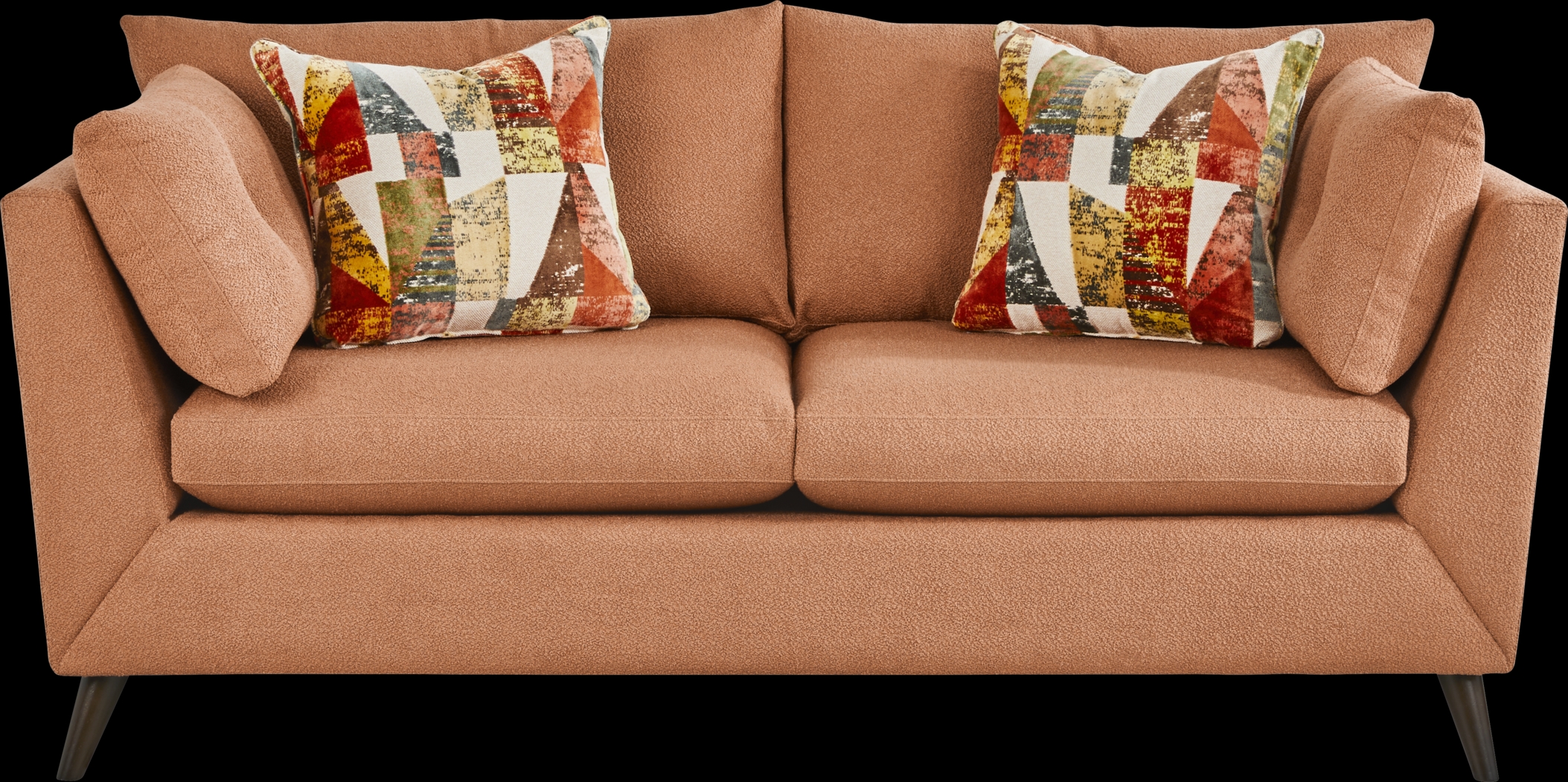 Copenhagen Terracotta 7 Pc Living Room with Gel Foam Sleeper Sofa - Thumbnail - Image 7