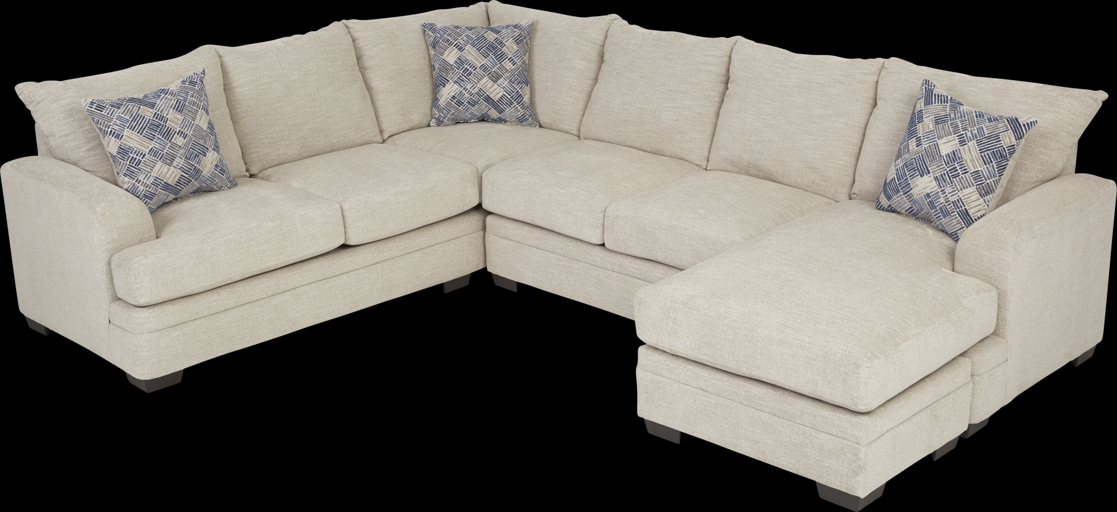 Copley Court Parchment 2 Pc Gel Foam Sleeper Sectional - Thumbnail - Image 4