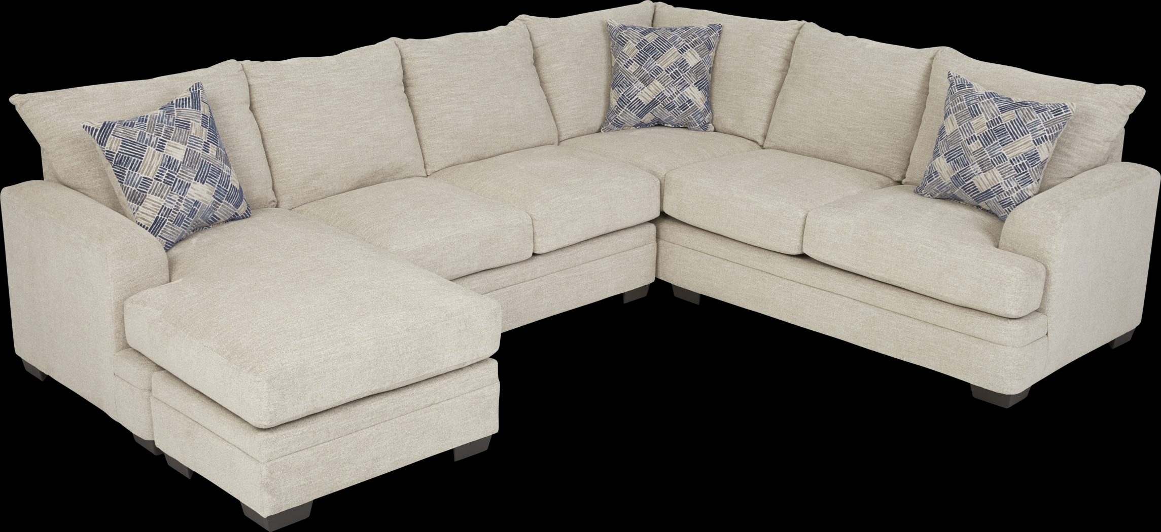 Copley Court Parchment 2 Pc Gel Foam Sleeper Sectional - Thumbnail - Image 4