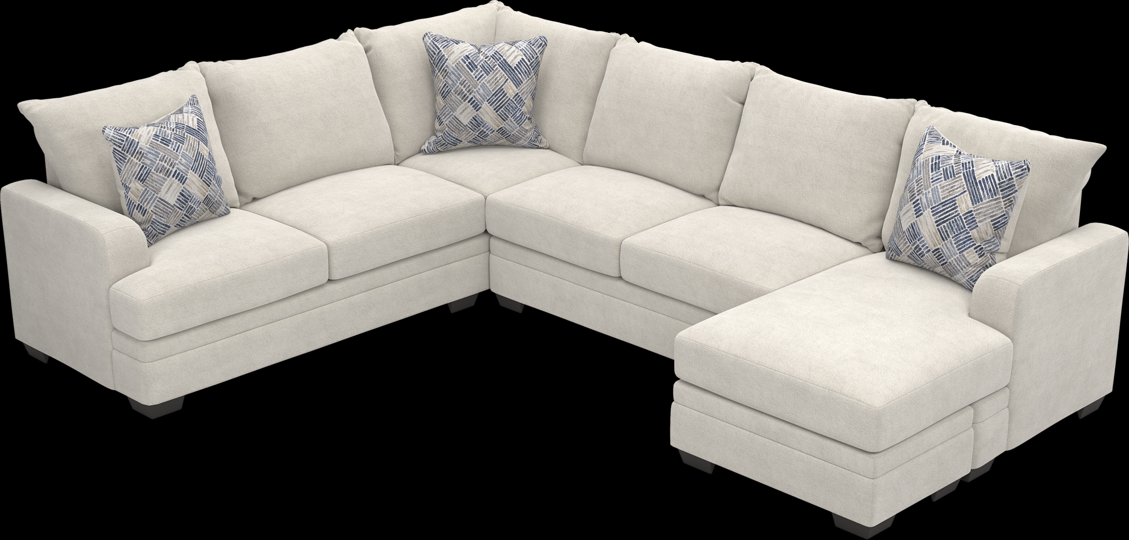 Copley Court Parchment 3 Pc Sectional Living Room - Thumbnail - Image 5