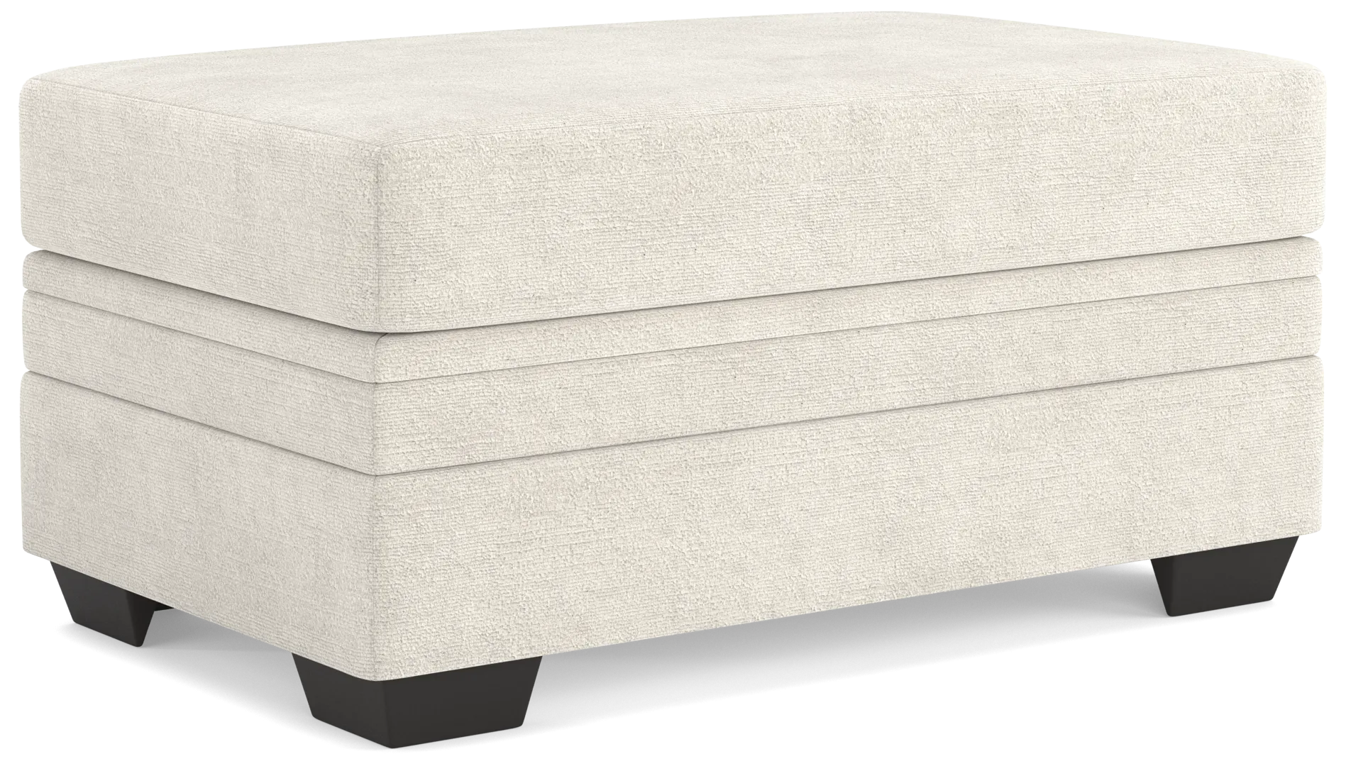 parchment storage ottoman