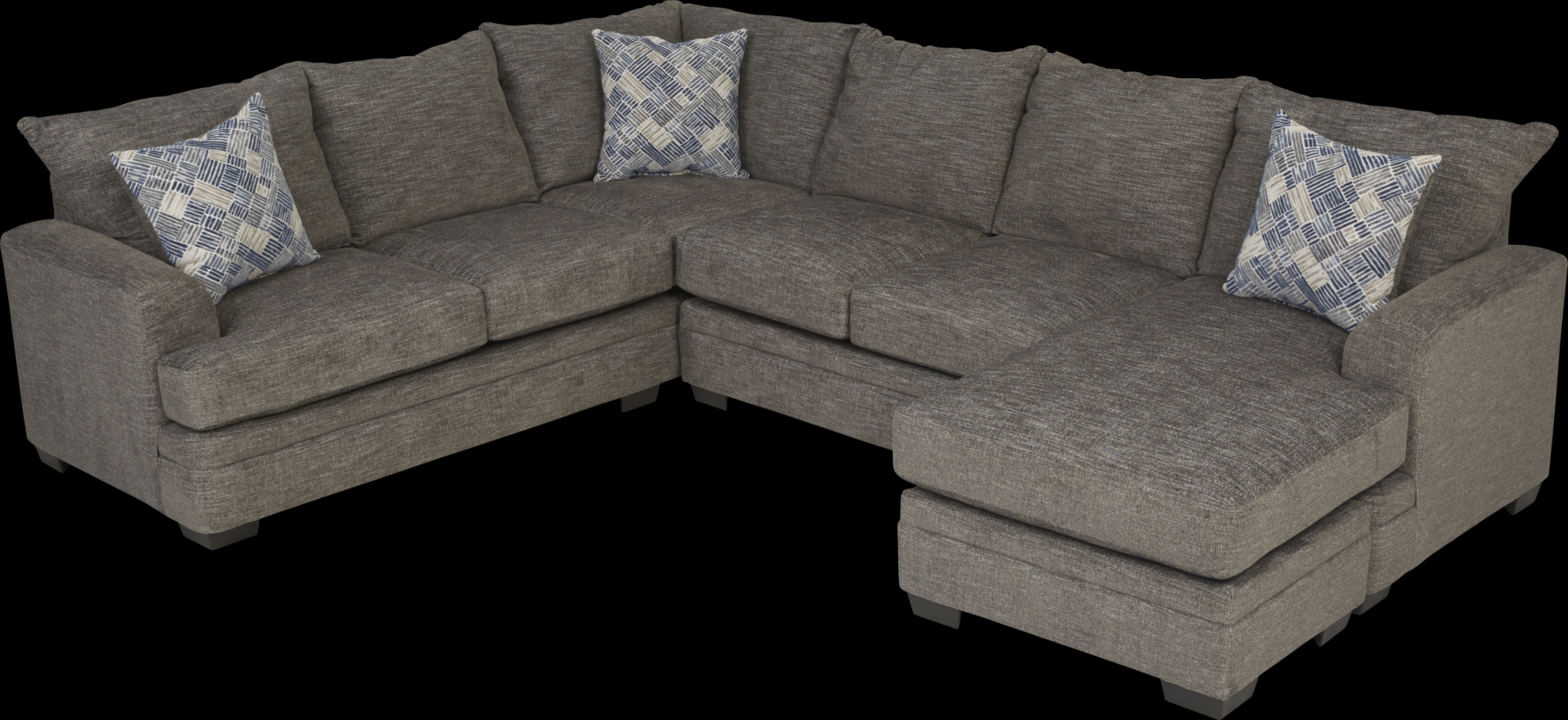 Copley Court Pewter 2 Pc Sleeper Sectional - Thumbnail - Image 4