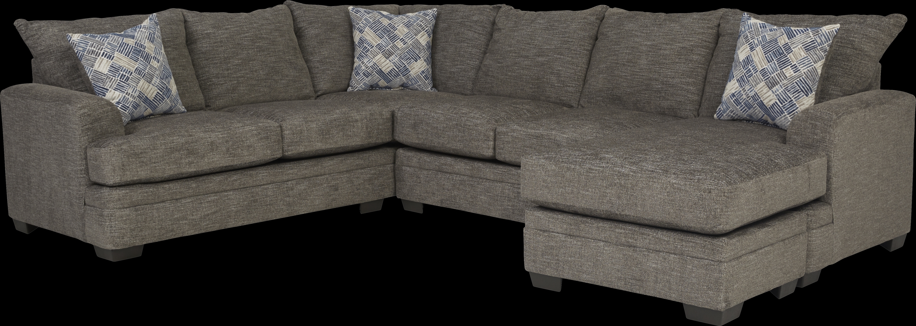 Copley Court Pewter 2 Pc Sleeper Sectional - Thumbnail - Image 1