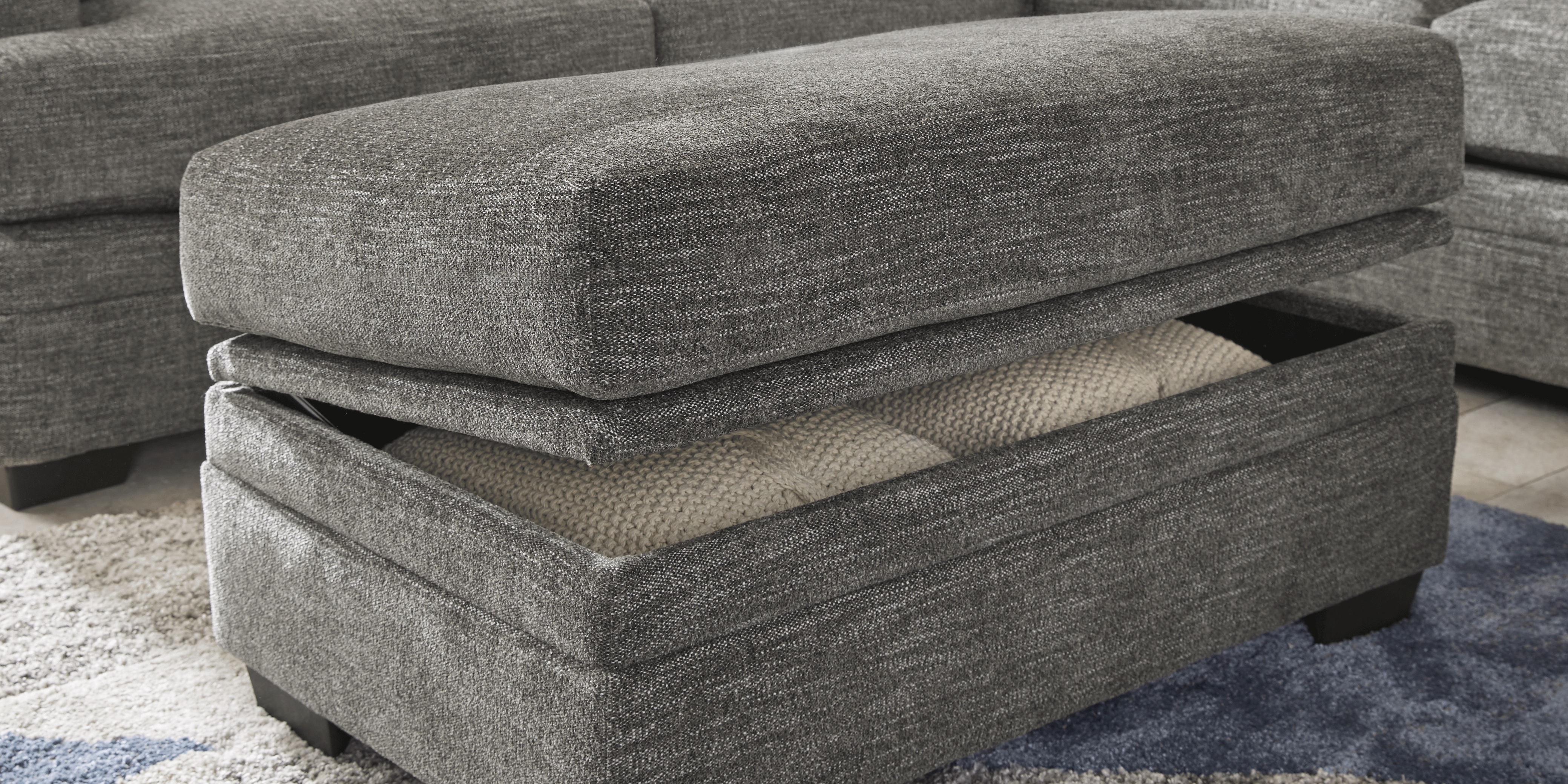 Copley Court Pewter 3 Pc Sectional Living Room - Thumbnail - Image 2