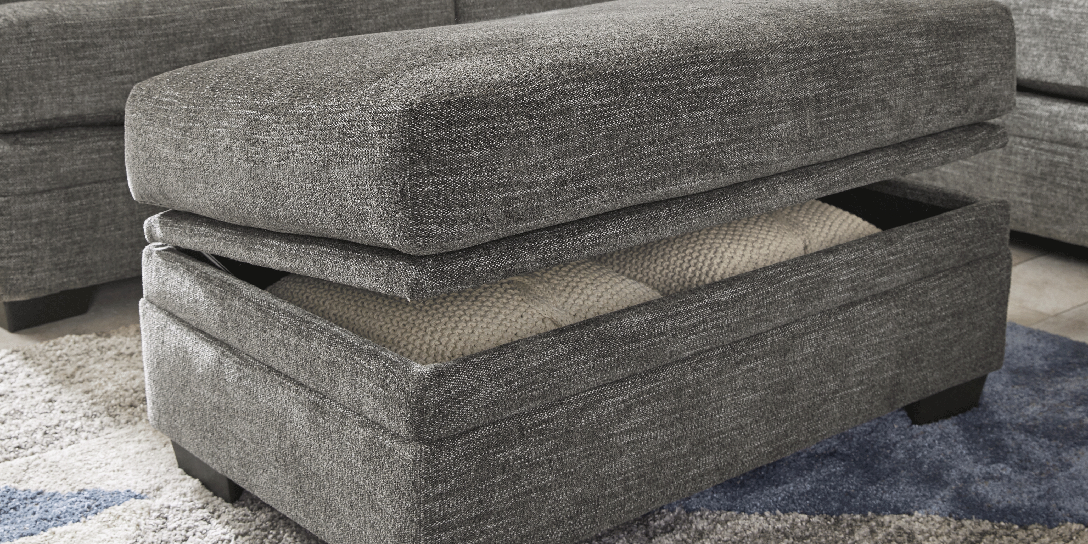 Copley Court Pewter 3 Pc Sectional Living Room - Thumbnail - Image 2