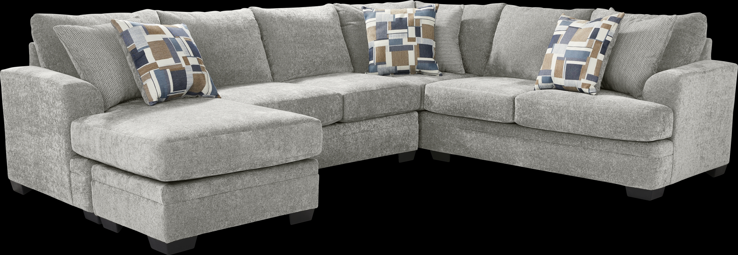 Copley Place Slate 2 Pc Sleeper Sectional - Thumbnail - Image 1