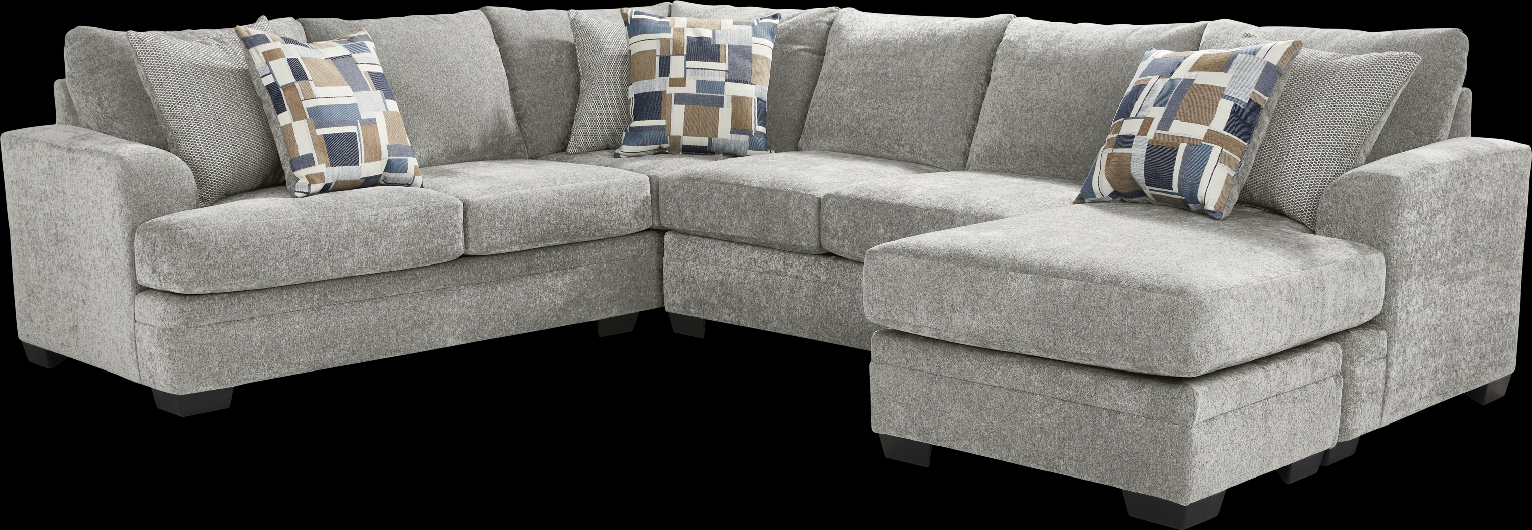 Copley Place Slate 2 Pc Sleeper Sectional - Thumbnail - Image 1