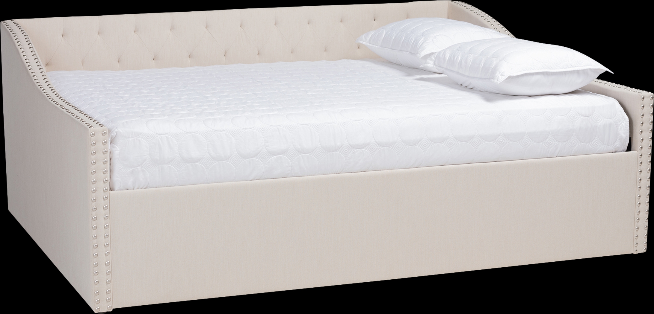 Copper Court Beige Queen Daybed - Thumbnail - Image 1