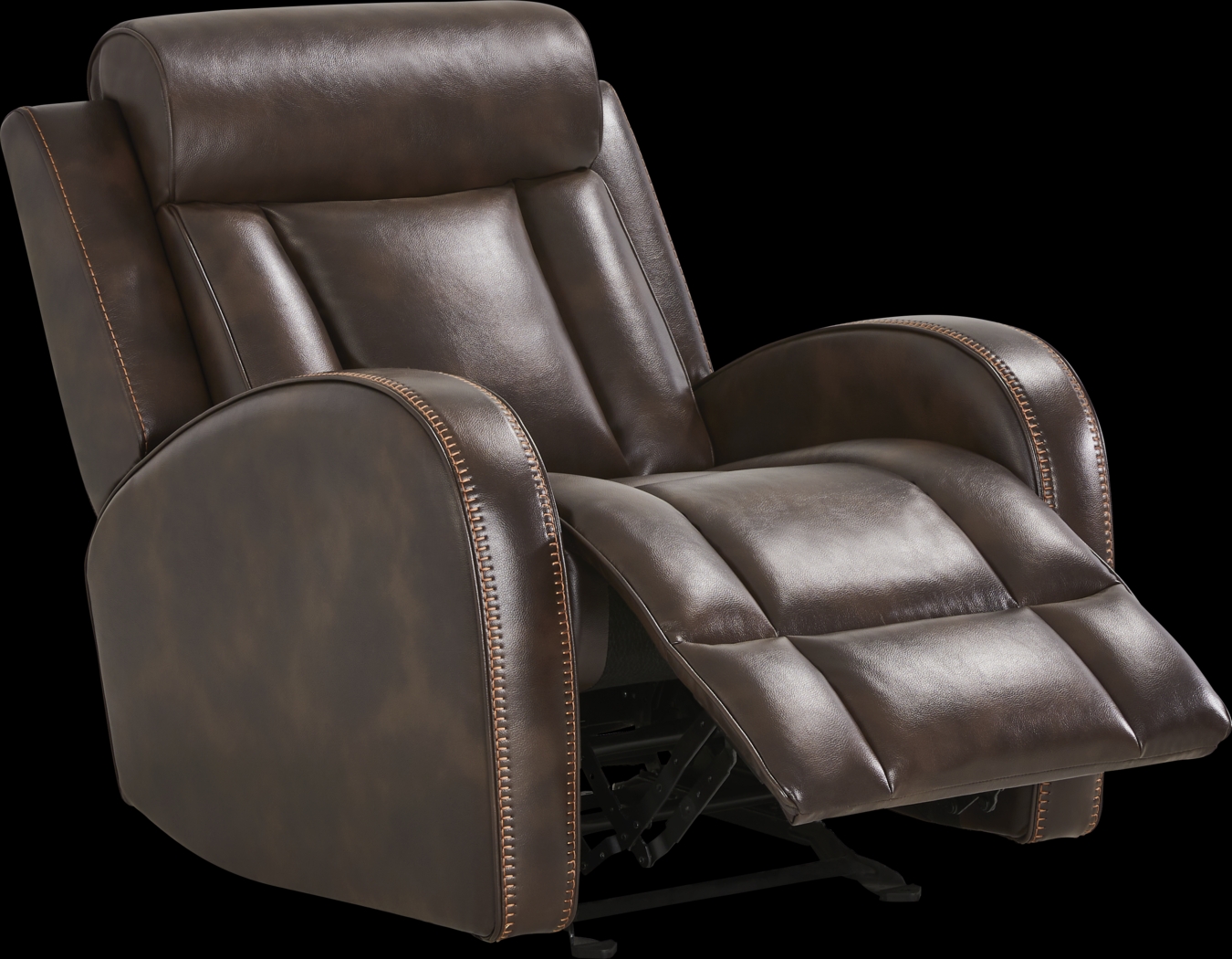 Copperfield Brown Dual Power Recliner - Thumbnail - Image 1