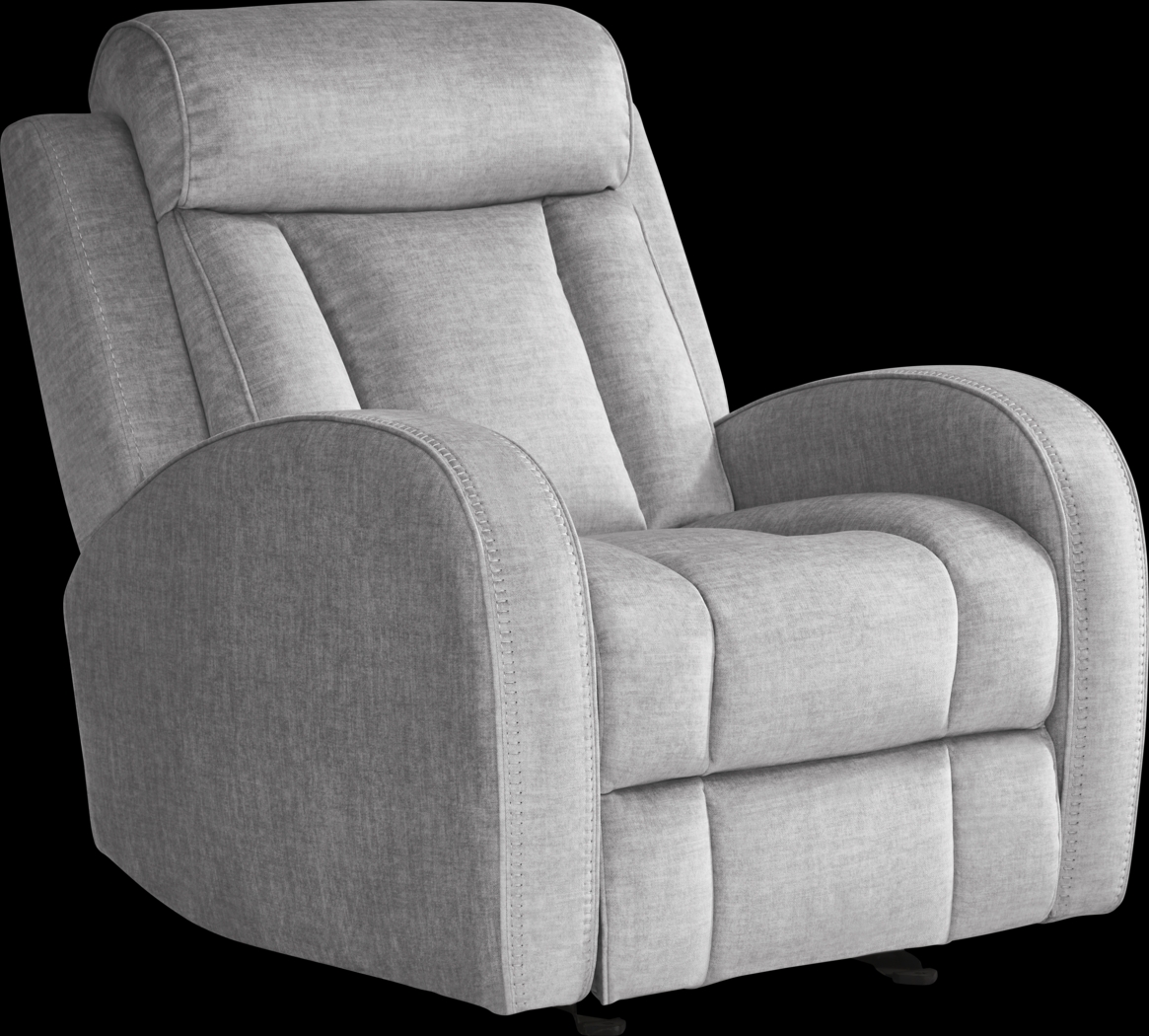 Copperfield Gray Dual Power Recliner - Thumbnail - Image 1